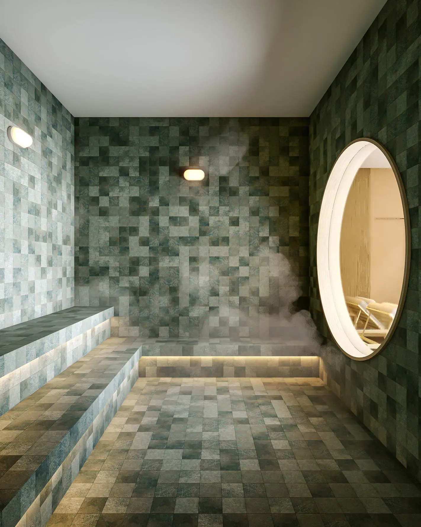 Perspectiva ilustrada da Sauna